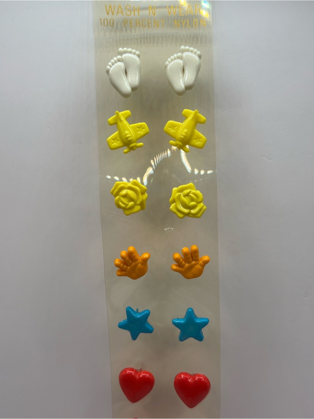 NOS Park Lane Colorful Shapes Nylon Stud Earrings Collection NEW in Package